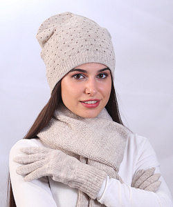 Шапка Fomas (Универсальный, Слоновая кость)