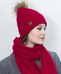 Шапка Fomas (Универсальный, Ярко-Красный)