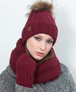 Шапка Fomas (Универсальный, Бордо)
