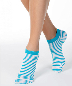 Носки Conte (25, Белый/Бирюзовый)