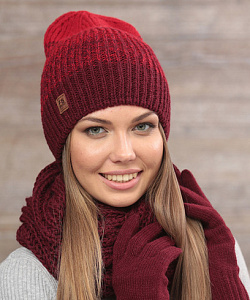 Шапка Fomas (Универсальный, Бордо/Красный)