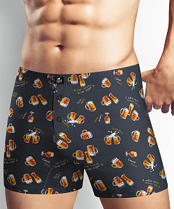 Трусы муж. Clever (3 XL, Черный/Оранжевый)