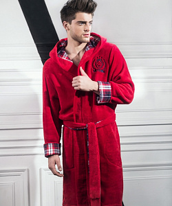 Халат Laete (XL, Красный)