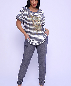 Костюм Натали (48, Серый)