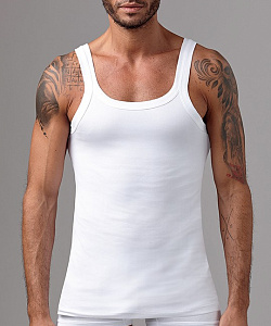 Майка Gasoline Blu (XL, Белый)