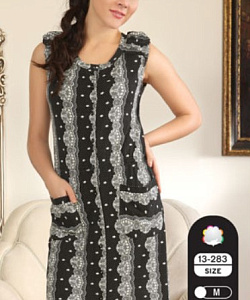 Туника Cocoon (М, Бело-Черный)