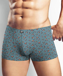 Трусы муж. Clever (4 XL, Т.Синий/Серый)