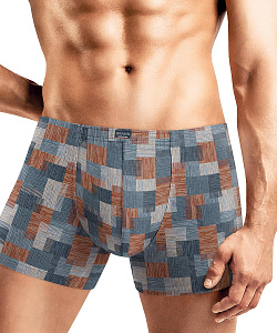 Трусы муж. Clever (XXL, Т.Синий/Коричневый)