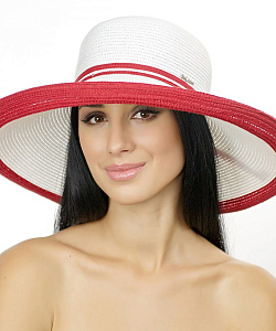 Шляпка Del Mare (Uni, Белый/Красный)