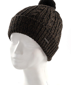 Шапка муж. Clever (Uni, Черный/Зеленый)