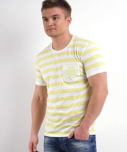 Джемпер муж. Clever (XL, Белый/Желтый)