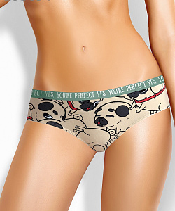 Трусы Clever (L, Ванильный/Т.Серый)