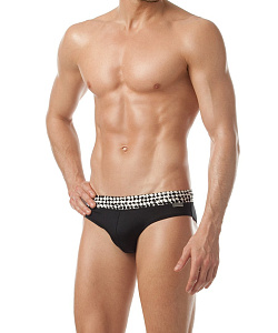 Плавки Charmante (XXL, Черно-Белый)